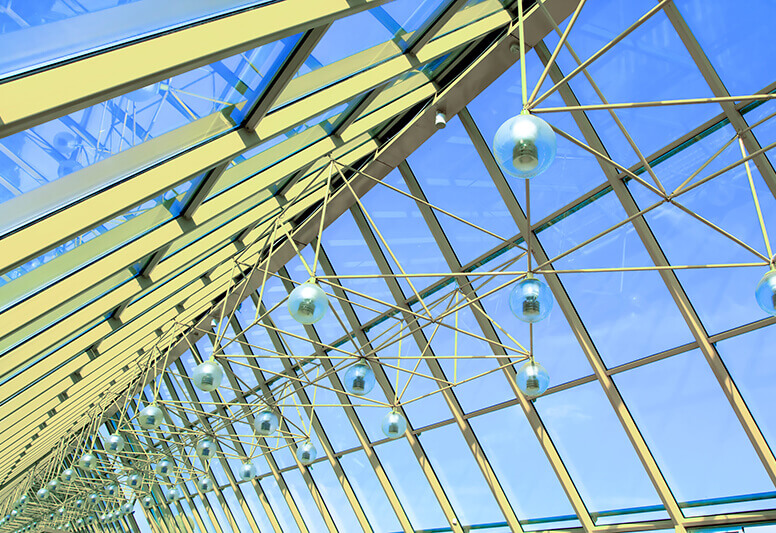 Glass skylight 